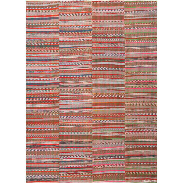 Nazmiyal Collection Stripe Design Modern Rag Rug Wayfair